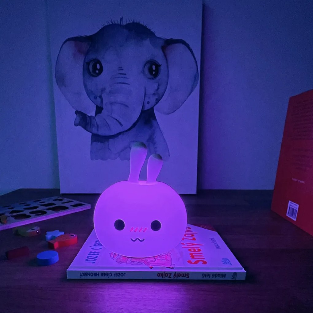 PIPPER | Silikónová detská lampa - zajac
