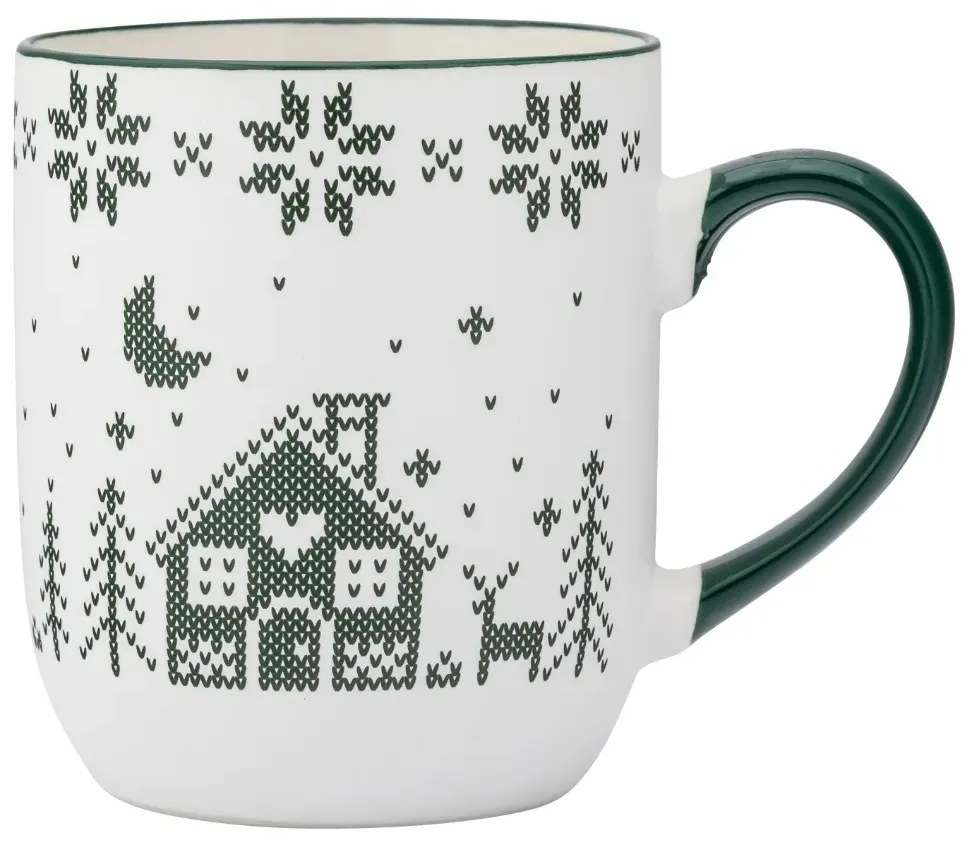 Altom Porcelánový hrnček Grenlandia 450 ml, zelená