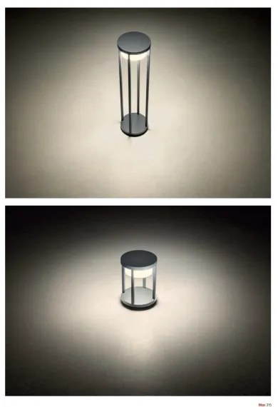 Redo 90677 - vonkajšie LED svietidlo MAX LED/15W/230V 3000K 80 cm IP65 antracit