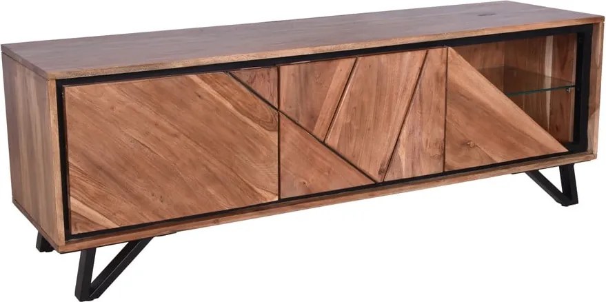 TV stolík z masívu akácie v prírodnej farbe 150x51x40 cm Ambala – Interia Home &amp; Living