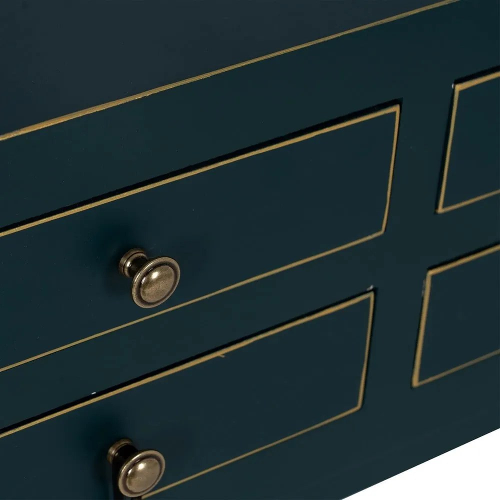 Modrý konzolový stolík 26x85 cm Diana – Ixia