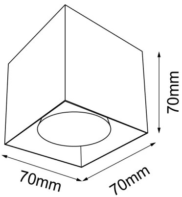 Brosline 1075 - Bodové svietidlo CAGE 1xGU10/10W/230V biela