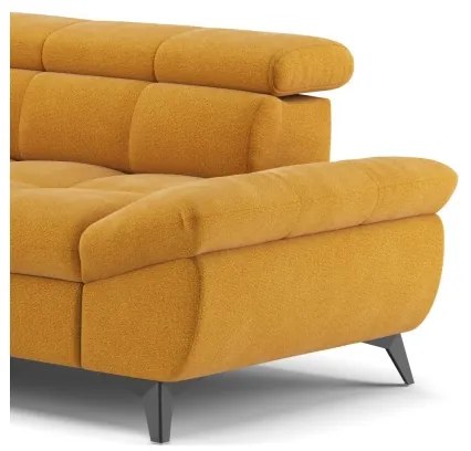 Rozkladacia rohová sedačka do L MARANO ľavá oranžová