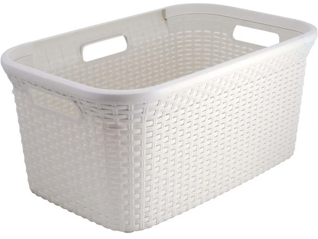 Curver Kôš na čistú bielizeň STYLE 45l krémovo biela