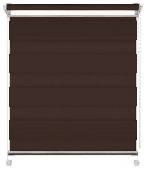 Gario Roleta Deň a noc Mini Ready To Go Čokoládová - Zložená Šírka: 80 cm, Výška: 150 cm
