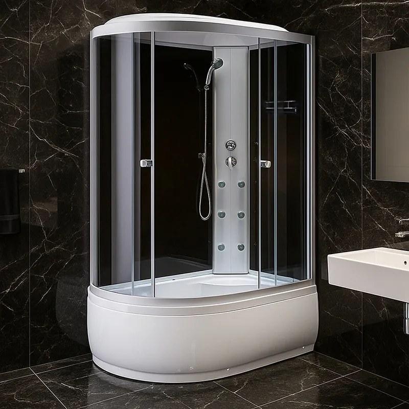 BPS-koupelny Hydromasážny box WSH7306R, 120x80 pravý