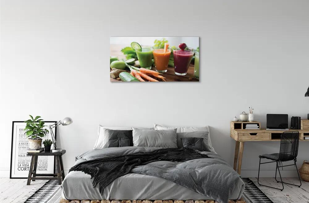 Obraz canvas zeleninové kokteily 120x60 cm