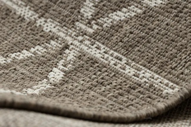 Koberec Šnúrkový SIZAL FLOORLUX 20508 taupe / champagne Trojuholníky