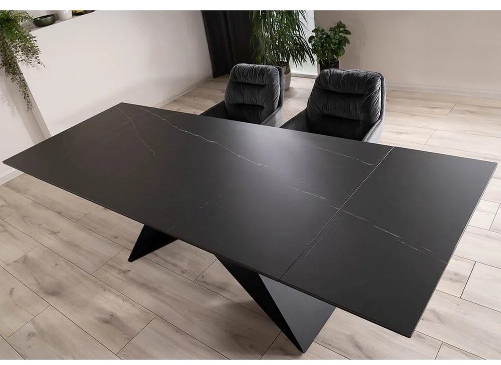 Jedálenský stôl Westin II 160 x 90 cm, čierna