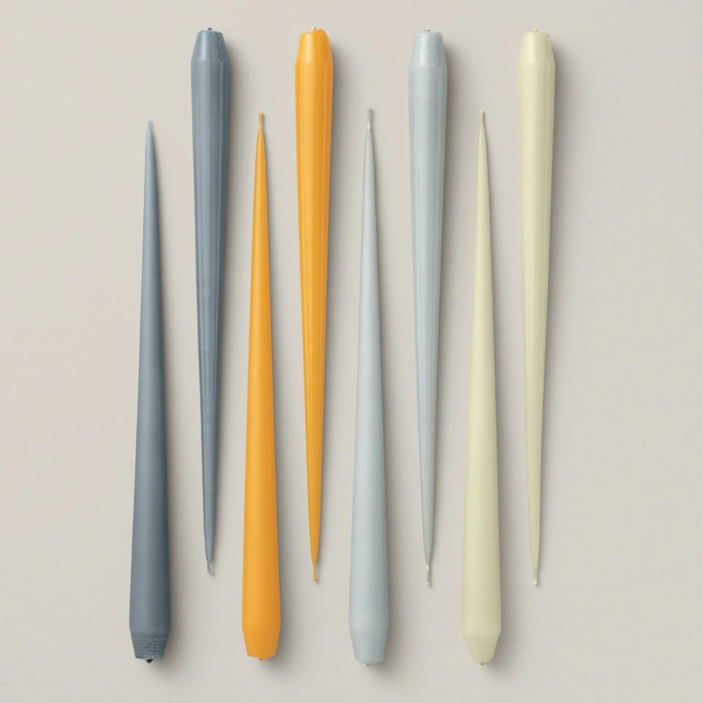 ester & erik Sviečka Taper 32 cm – 64 Steel Blue – sada 2 ks