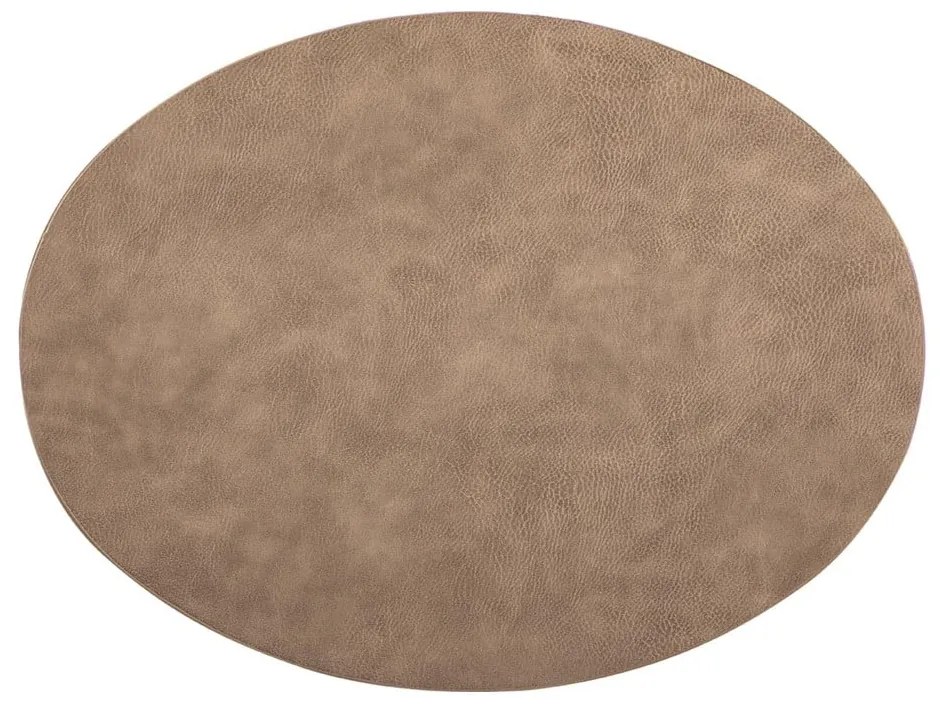 Hnedé prestieranie z imitácie kože ZicZac Troja, 33 x 45 cm