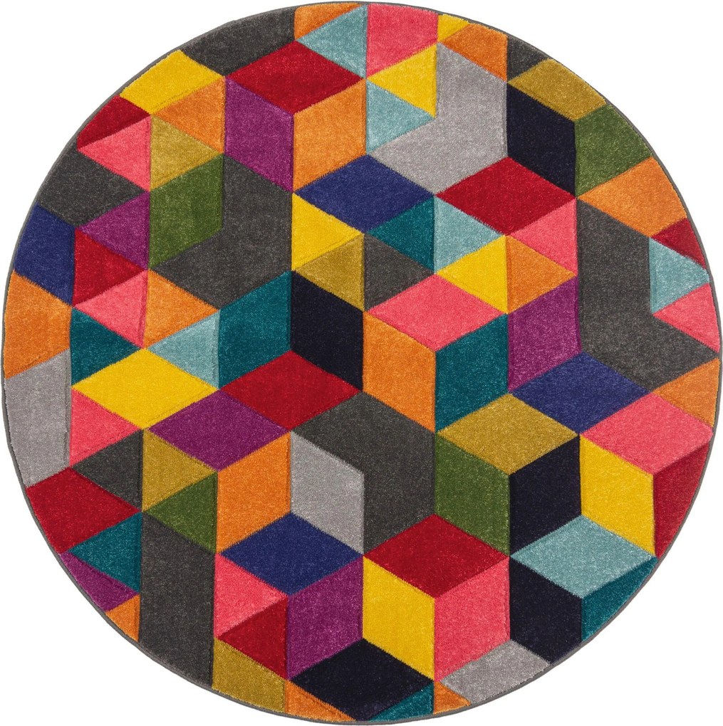 XXXLutz TKANÝ KOBEREC, 160/160 cm viacfarebná Flair Rugs - Online Only bytové doplnky - 003165032801