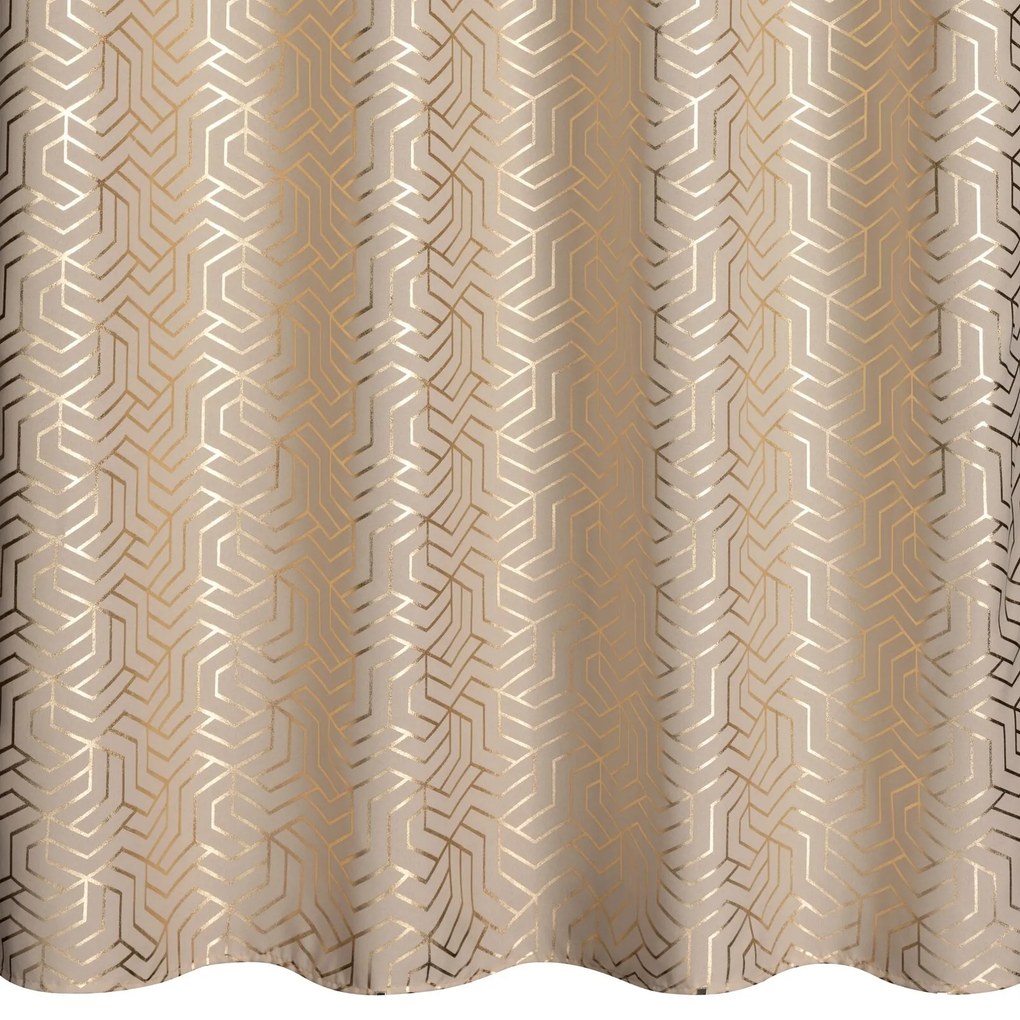 ZÁVES NA KRÚŽKOCH SEMI 140X250 CM VZOROVANÁ