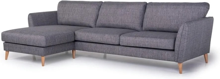 Tmavosivá rohová pohovka (ľavý roh) Oslo - Scandic