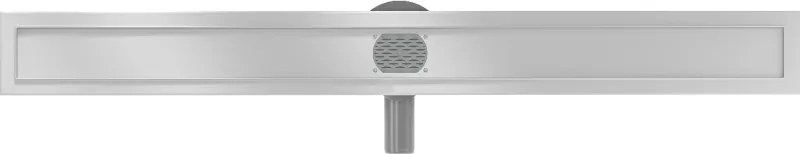 Mexen Flat nerezový sprchový žľab 80 cm s rotačným 360° sifónom - telo žľabu bez krytu, nerez, 1040080