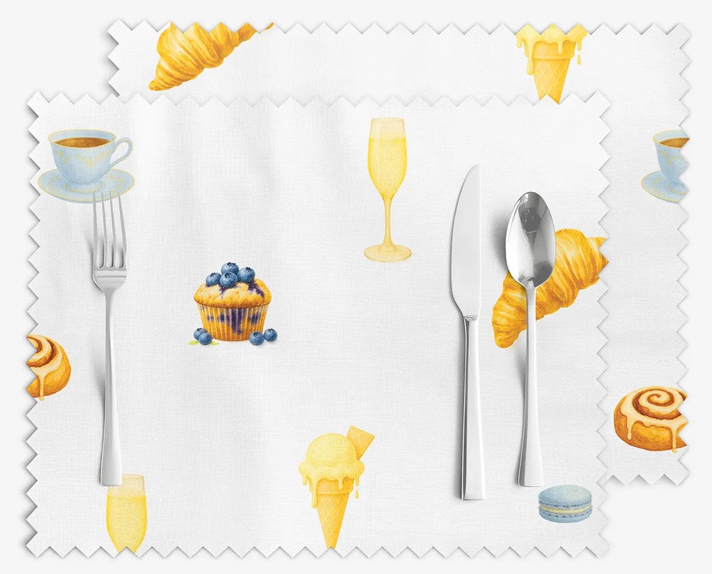 Goldea prestieranie na stôl teflónové - chuť paríža - sada 2ks 30 x 40 cm