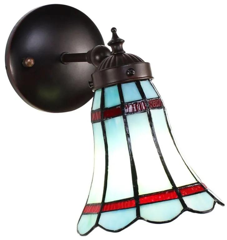 Nástenná lampa Tiffany 17*23 AKVAMARIN