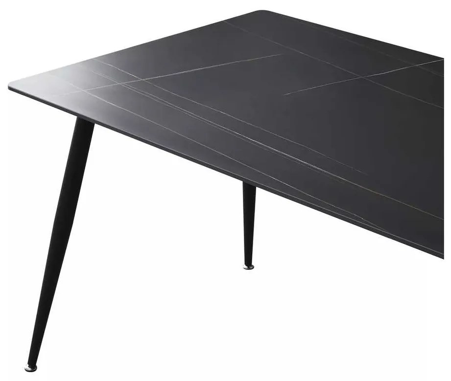 Jedálenský stôl Rion 130 x 70 cm, čierna