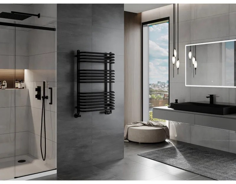 Mexen Apollo, vykurovacie teleso 860 x 550 mm, 479 W, čierna, W117-0860-550-00-70