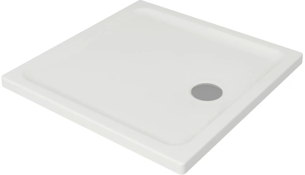 Cersanit Arteco, sprchový kút s 1-krídlovými dverami 90 (dvere) x 90 (stena) x 190 cm, 5mm číre sklo, chrómový profil + slim vanička TAKO, S601-116
