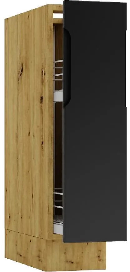 Kuchynská skrinka Isabel D20 Cargo + Kôš čierna/artisan