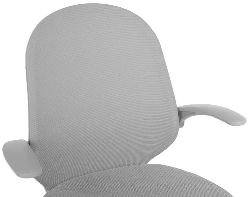Detská otočná stolička Neoseat JUNI 012 s podnožou — látka, sivá
