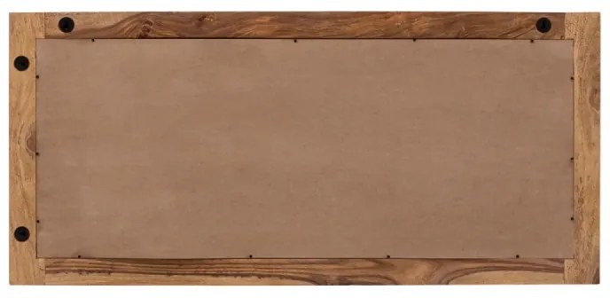furniture-nabytek.cz - Masívne kúpeľňové zrkadlo Lagos z palisandrového dreva, lakované, hnedé – 130×60 cm
