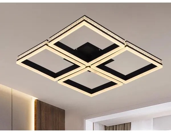 LED stmievateľný prisadený luster LED/215W/230V 3000-6500K + diaľkové ovládanie