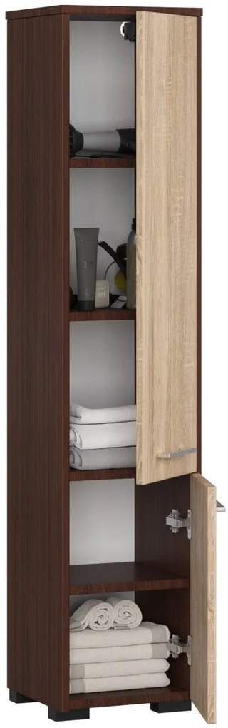 Kúpeľňová skrinka Fin I 30 cm venge/sonoma