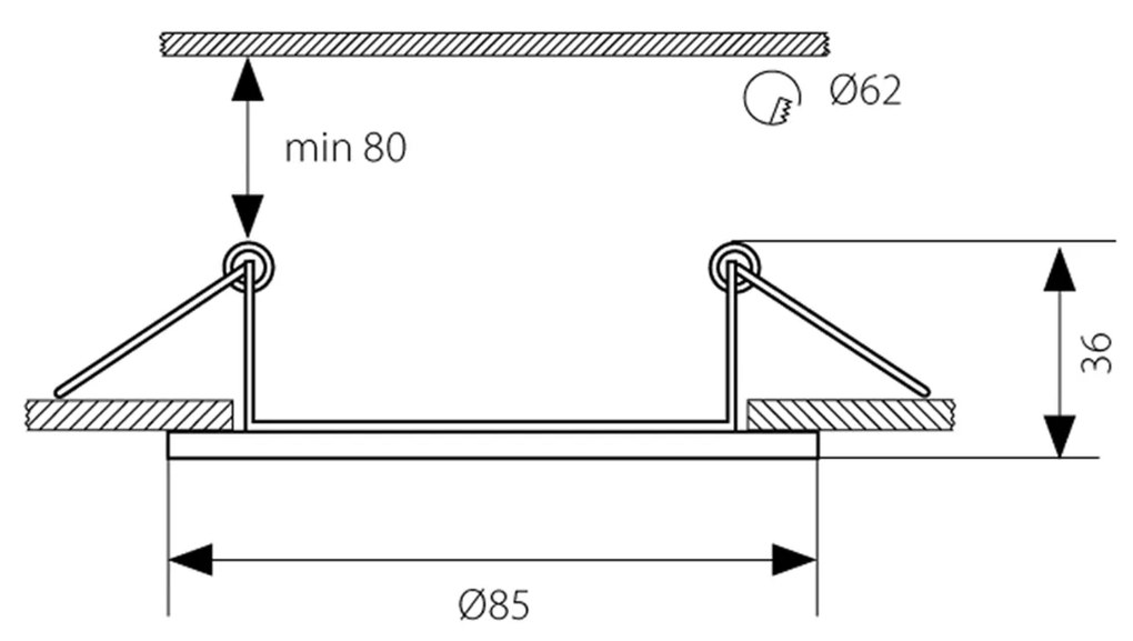 Sapho Sapho, MARIN podhľadové svietidlo, 35W, 12V, chróm, 04703