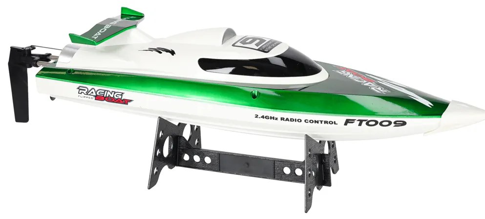 KIK RC motorový čln FT009 zelený – diaľkovo ovládaný, rýchlosť až 30 km/h