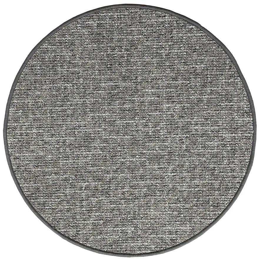 Vopi koberce Kusový koberec Alassio hnedý okrúhly - 100x100 (priemer) kruh cm