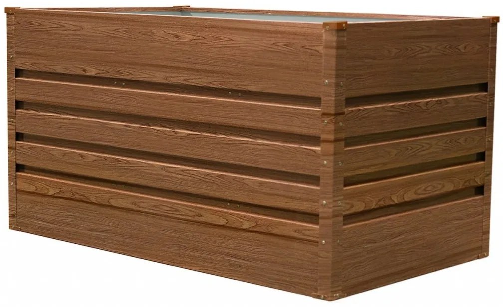 Vyvýšený záhradný záhon BestBerg VZ-735D / 735 l / 150 x 70 x 70 cm / červené drevo