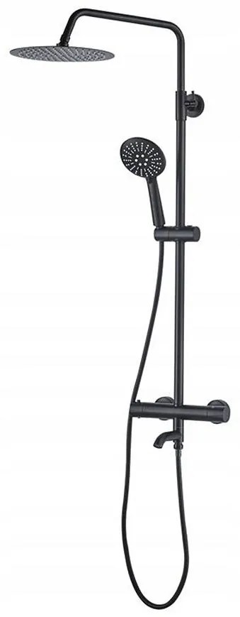 Termostatický stĺpik Lungo čierna Rea P4113