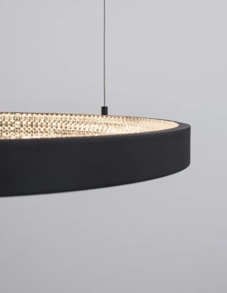 LED luster Preston 60 čierne
