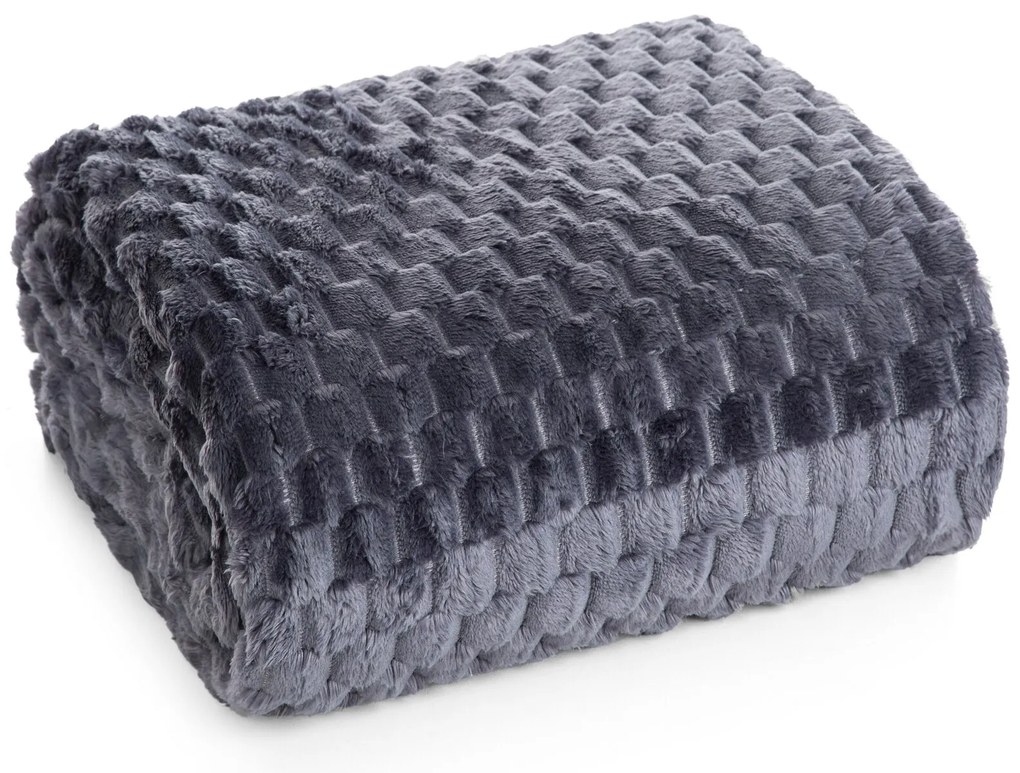 DEKA Z MIKROFLANELU CINDY6 200X220 CM SIVÁ