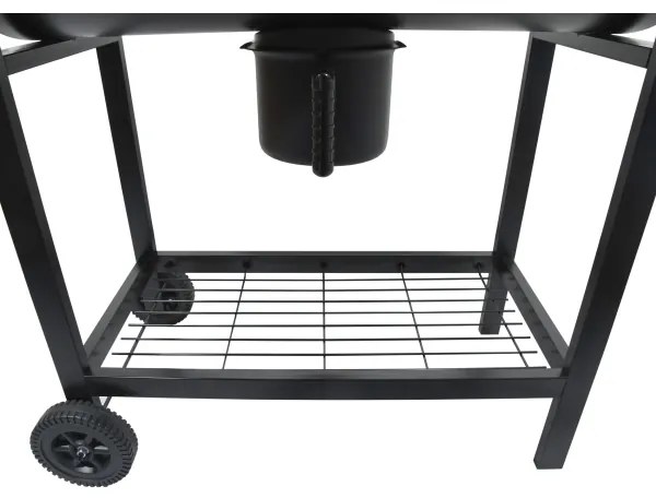 Gril na drevené uhlie čierna/drevo