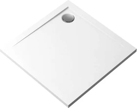 Polimat Štvorcová akrylátová sprchová vanička Geos 80x80 (90x90, 100x100) WST POLIMAT-Farba: Biela - kamenná štruktúra, POLIMAT-Rozmery: 100x100
