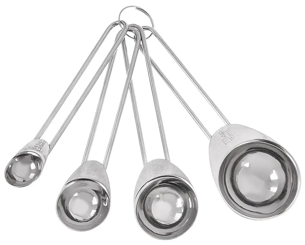 Orion Kuchynské odmerky do dóz, sada 4Ks kovové, od 1,25ml po 15ml