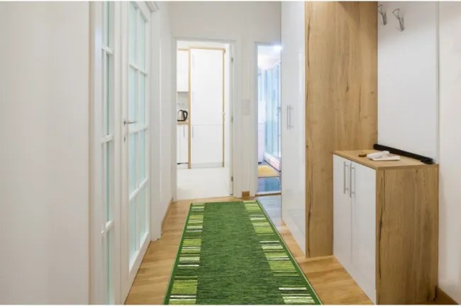 Protišmykový behúň ADAGIO zelený - Výpredaj