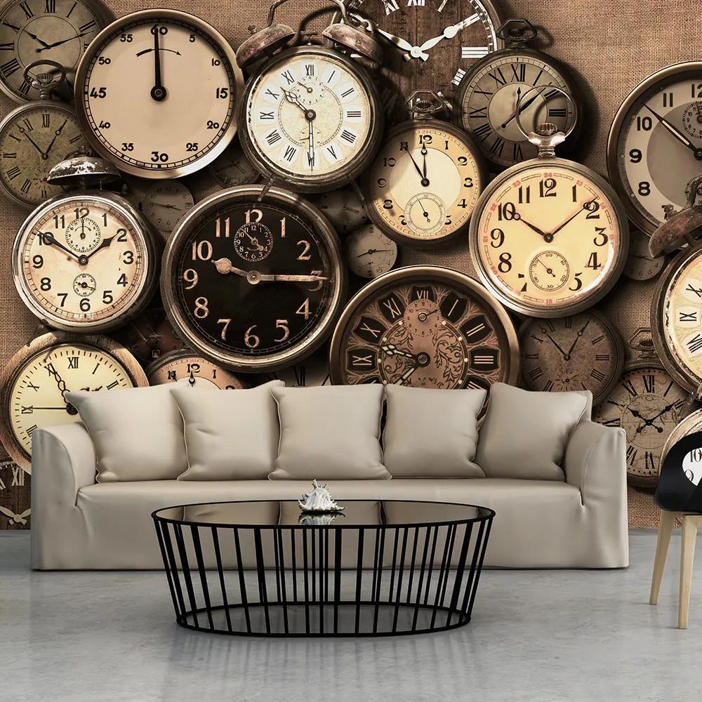 Artgeist Fototapeta - Old Clocks Veľkosť: 147x105, Verzia: Samolepiaca