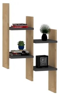 Nástenná polica SU 85x49 cm béžová/antracit