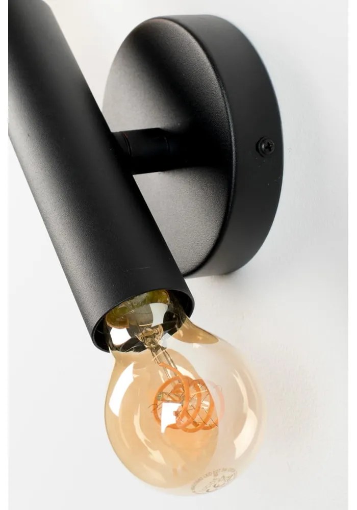 Čierne nástenné svietidlo Hawk - Zuiver