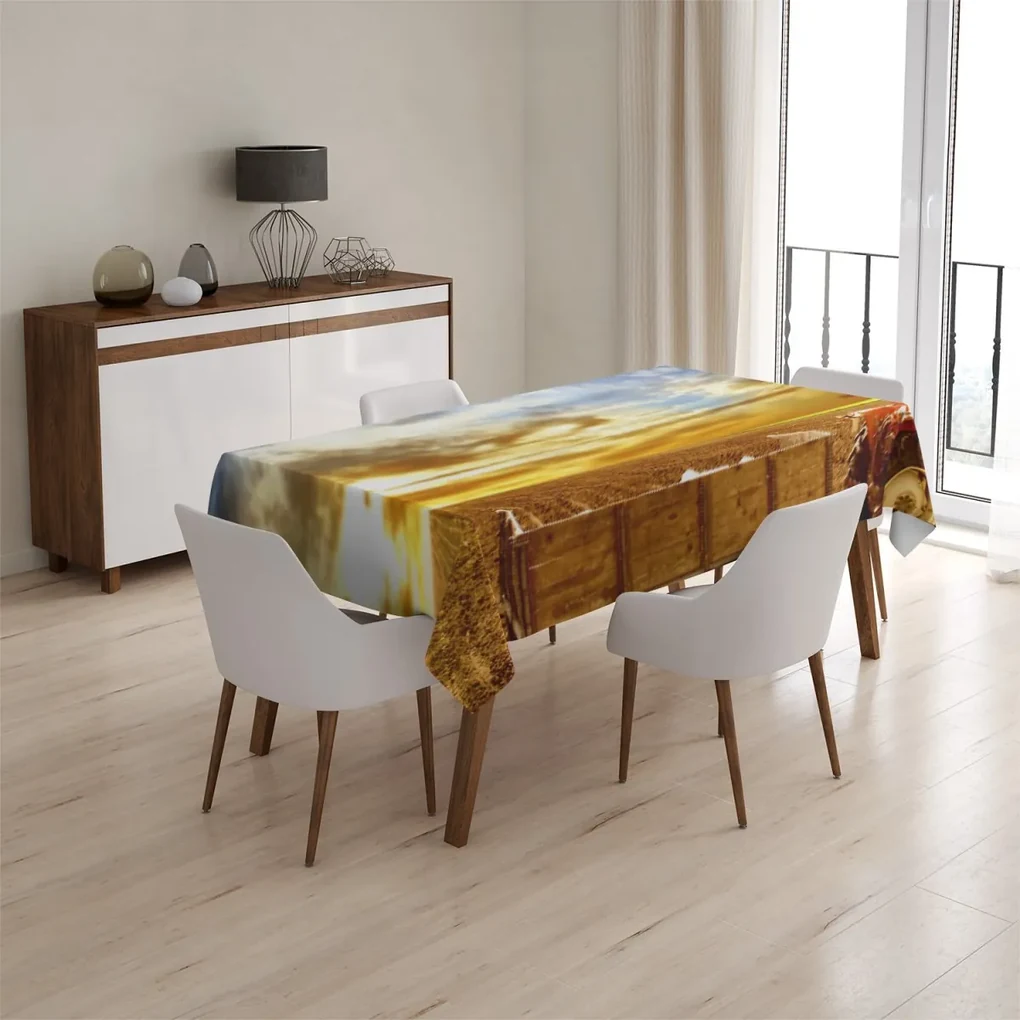 Sablio Obrus Traktor s prívesom - 130x130 cm