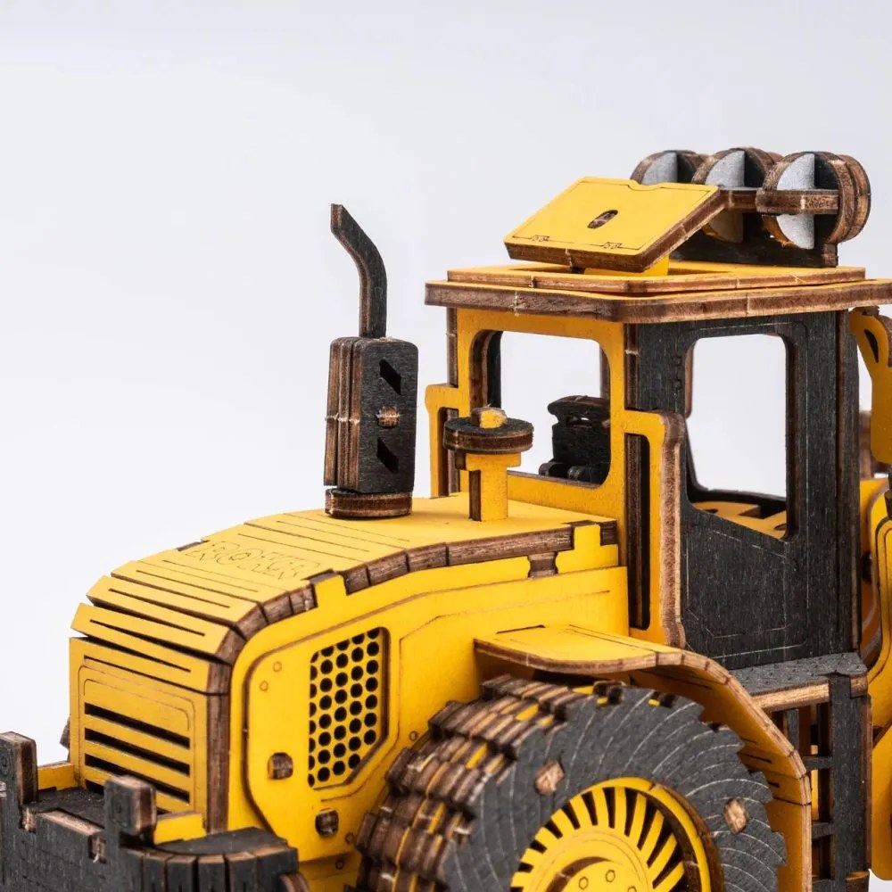 Robotime Rokr 3D dřevěné puzzle Buldozer 211 ks