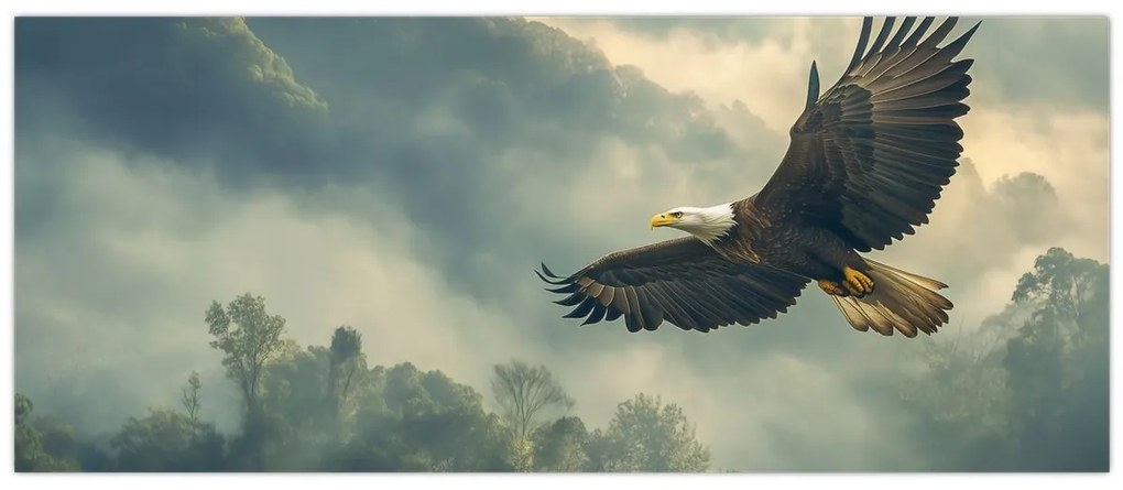 Obraz - Letiaci orol (120x50 cm)