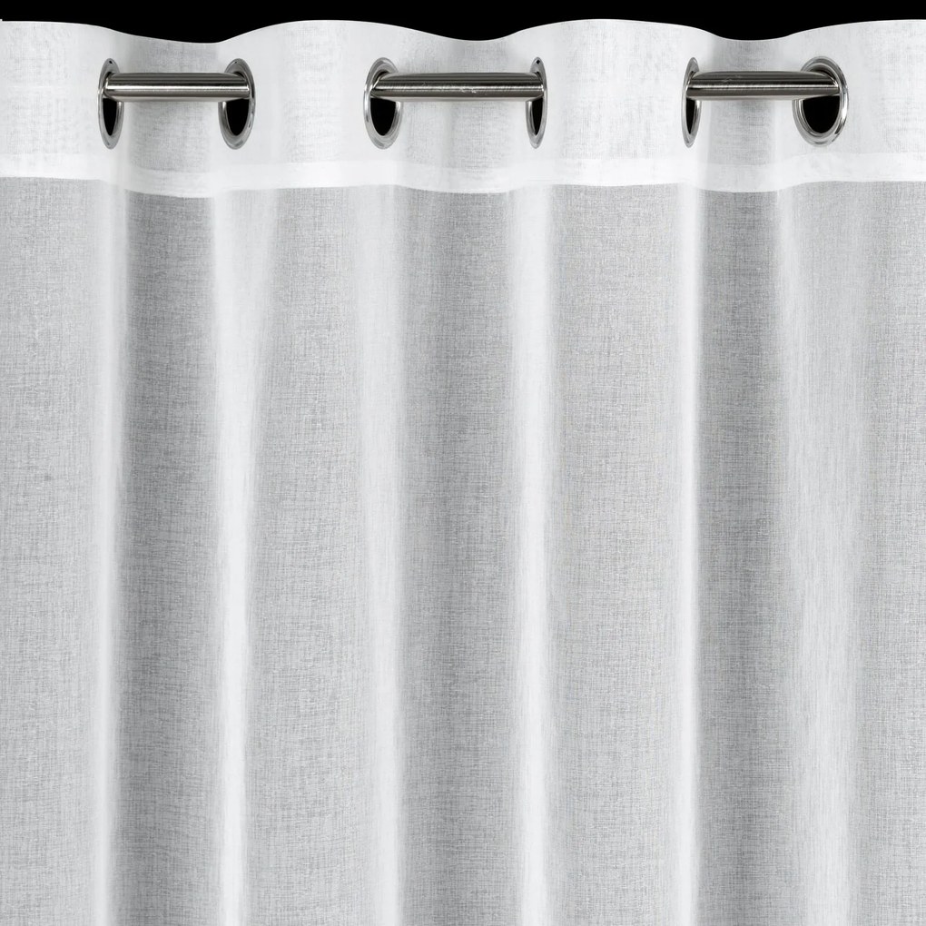 ZÁCLONA NA KRÚŽKOCH KAJA 350X145 CM CM BIELA