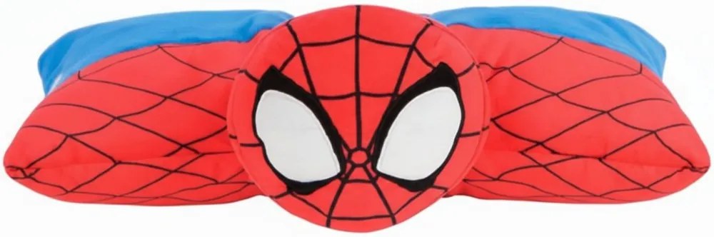 Multifunkčný relaxačný vankúš Spiderman - 2v1 vankúš aj plyšová hračka - 45 x 36 cm