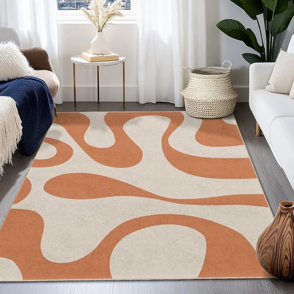 Oranžový prateľný behúň 60x230 cm Caramel Latte – Mila Home