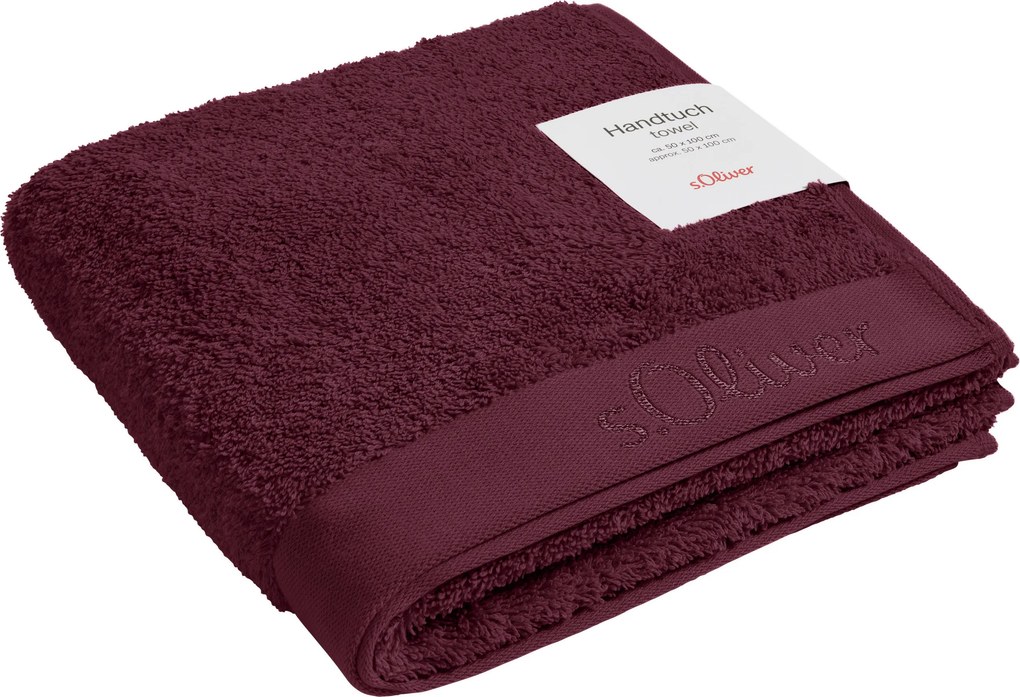 XXXLutz UTERÁK NA RUKY, 50/100 cm, vínovočervená S. Oliver - Kúpeľňový textil - 003252017006